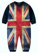 Macacão Pijama Bandeira Reino Unido infantil Inglaterra