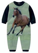 Macacão Pijama Cavalo infantil Animal tip top Gramado