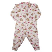 Macacão Pijama de Bebê em Plush Inverno Menino Menina