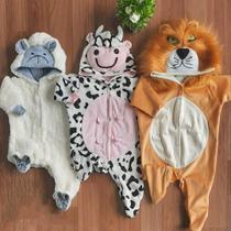 Macacão Pijama Infantil Inverno bebê Kigurumi luxo - Ovelha-Leão Macacão Pijama Infantil Inverno bebê Kigurumi luxo - Ovelha-Leão