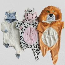 Macacão Pijama Infantil Inverno bebê Kigurumi luxo - Ovelha-Leão Macacão Pijama Infantil Inverno bebê Kigurumi luxo - Ovelha-Leão
