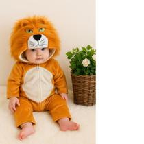 Macacão Pijama Infantil Inverno bebê Kigurumi luxo - Ovelha-Leão Macacão Pijama Infantil Inverno bebê Kigurumi luxo - Ovelha-Leão