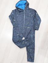 Macacão pijama infantil masculino com capuz