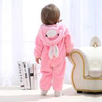 Macacão Pijama Inverno Bebê Bichinhos Infantil