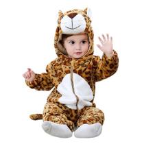 Macacão Pijama Inverno Bebê Bichinhos Infantil - Rey Shop