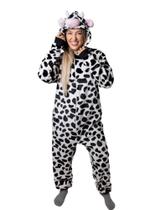 Macacão pijama kigurumi adulto feminino soft fleece unicornio