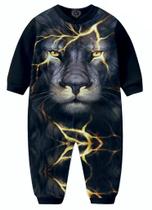 Macacão Pijama Leão de Judá infantil Jesus Gospel tip top BL