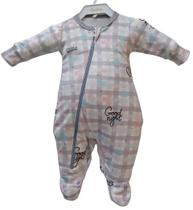 Macacão Pijama Plush Bebê Menina Estampado Lessa Kids 7754 Macacão Pijama Plush Bebê Menina Estampado Lessa Kids 7754