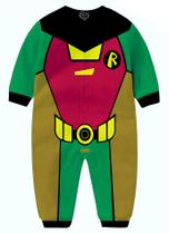 Macacão Pijama Robin infantil Batman Herois Titans Moletom