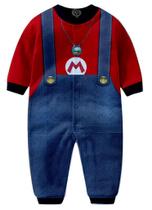 Macacão Pijama Super Mario Bros infantil tip top - Alemark