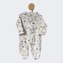 Macacão Pijaminha Ziper Malha Algodão Ursinho Balão Pezinho Cor:BalãoTamanho:RN Macacão Pijaminha Ziper Malha Algodão Ursinho Balão Pezinho Cor:BalãoTamanho:RN