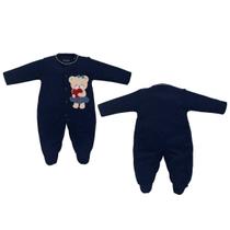 Macacão Plush Bebê Menina Ursa Day By Day Inverno Upi Uli - Macacão Plush Bebê Menina Ursa Day By Day Inverno Upi Uli -