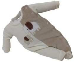 Macacão Plush Bordado Bebê Menino Chuquinha Inverno Rf 2877 Macacão Plush Bordado Bebê Menino Chuquinha Inverno Rf 2877