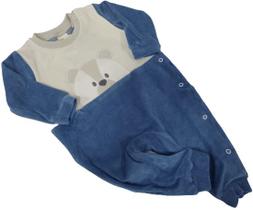 Macacão Plush Bordado Bebê Menino Inverno Chuquinha Baby 2874