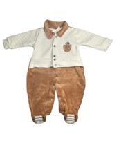 Macacão Plush com Casaco em Matelassê