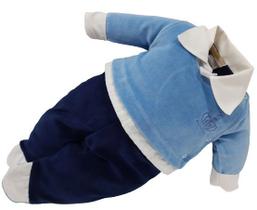 Macacão Plush Finta Casaco Bebê Menino Zafielo Inverno 2017