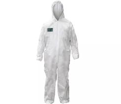 Macacão Polipropileno Branco Com Capuz Com Zíper XG Steelgen VIC85111 BR DVS