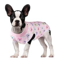 Macacão Pós-Cirúrgico para Cães Due Felice Rosa com Estampa de Ursinho Tamanho M