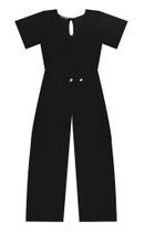 Macacão Preto Feminino Plus Size Secret Glam - Elegante e Confortável Macacão Preto Feminino Plus Size Secret Glam - Elegante e Confortável