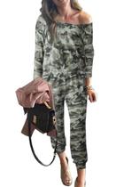 Macacão PRETTYGARDEN 2025 Outono Manga Longa Camuflado Tamanho G Macacão PRETTYGARDEN 2025 Outono Manga Longa Camuflado Tamanho G