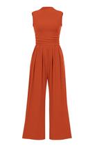 Macacão PRETTYGARDEN Sem Mangas Gola Alta XXL Vermelho Tijolo Macacão PRETTYGARDEN Sem Mangas Gola Alta XXL Vermelho Tijolo