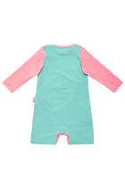 Macacão Puket Baby Unicórnio Music Verde Água Tamanho (G/GG)