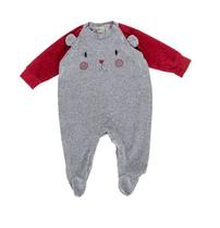 Macacão raglan plush com orelinhas e pezinho infantil bebê Ralakids Macacão raglan plush com orelinhas e pezinho infantil bebê Ralakids