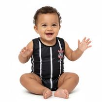 Macacão Regata Bebê do Corinthians - Torcida Baby 026S Macacão Regata Bebê do Corinthians - Torcida Baby 026S