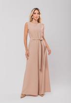 Macacão Regata Feminino Alfaiataria Pantalona Nude Salvatore