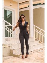 Macacão Regata Franzido Na Cintura Com Bolso