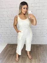 Macacão Regata Pantacourt Canelado