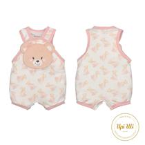 Macacão regata ursa coração upi uli suedini Macacão regata ursa coração upi uli suedini