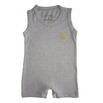 Macacão Romper Curto Roupa Bebê Regata Unissex