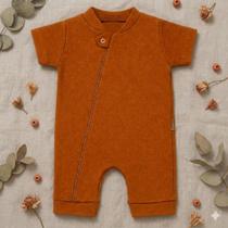 Macacão Romper para Bebê em Algodão com Zíper Macacão Romper para Bebê em Algodão com Zíper