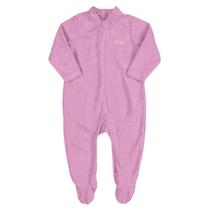 Macacão rosa com textura de toalha up baby