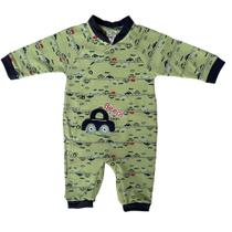 Macacão Roupinha Bebê Recém Nascido Bordado Carrinho Beep