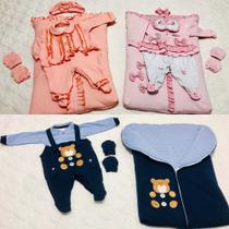 Macacão saida de maternidade para bebes lacinho de amor, charmosa e ursinho linda saidinha para seu bebe