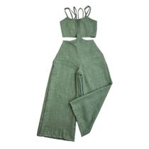 Macacão Salopte Infantil Meninas Cropped E Calça Estilo Salopete Lançamento Kids