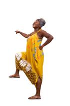 Macacão Saruel - AMARELO - SIMBOLOS AFRICANOS - TAMANHO P Macacão Saruel - AMARELO - SIMBOLOS AFRICANOS - TAMANHO P