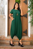 Macacão Saruel Com Bolso Moda Femenina