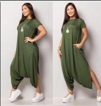 Macacão Saruel com manga curta