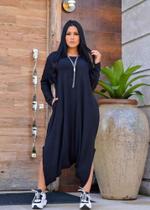 Macacão Saruel Manga Longa Com Bolso Macacão Saruel Manga Longa Com Bolso