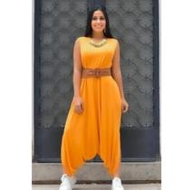 Macacão Saruel Regata com Bolso