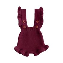 Macacão Sem Mangas Para Bebês Meninas Com Babados, Moda De Outono, Roupas De Bebê Em Uma Peça