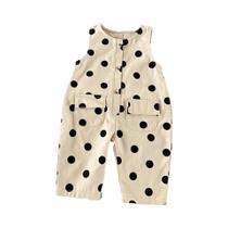 Macacão Sem Mangas Para Bebês Meninas Recém-Nascidas, Moda Infantil Com Estampa De Bolinhas Para Macacão Sem Mangas Para Bebês Meninas Recém-Nascidas, Moda Infantil Com Estampa De Bolinhas Para