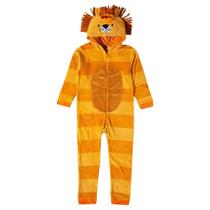 Macacão sem pé peludinho tip top kids - leãozinho - menino - 100% poliéster Macacão sem pé peludinho tip top kids - leãozinho - menino - 100% poliéster