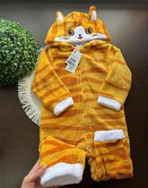 Macacão sem pé peludinho tip top toddler - gatinho - unissex - 100% poliéster Macacão sem pé peludinho tip top toddler - gatinho - unissex - 100% poliéster