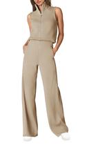 Macacão SENSERISE Summer, elegante, casual, feminino, cáqui, tamanho GG Macacão SENSERISE Summer, elegante, casual, feminino, cáqui, tamanho GG