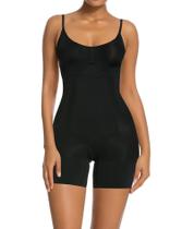 Macacão Shapewear SHAPERX Tummy Control Mid-Tigh Black XL