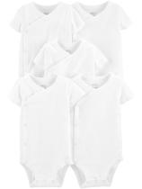 Macacão Simple Joys by Carter's Baby de manga curta, pacote com 5 Macacão Simple Joys by Carter's Baby de manga curta, pacote com 5